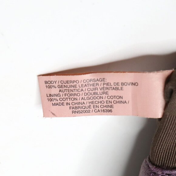 Vintage Y2K Juicy Couture Plum Purple Leather Crossbody Bag Gold Tassel - Picture 8 of 16